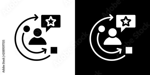 User Experience Icon Sheet Black And White