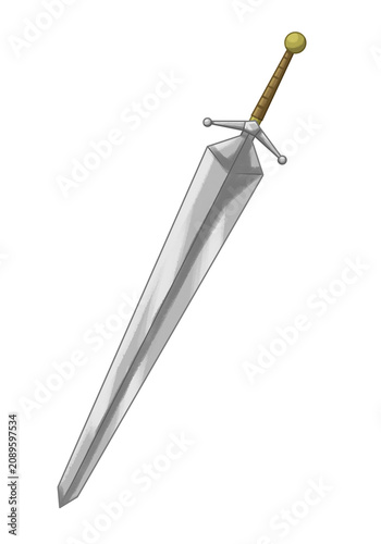 Canvastavla Ancient weapon: Claymore.