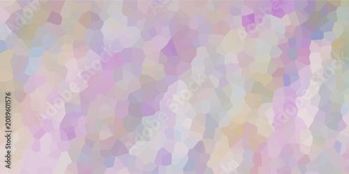 Bild auf Leinwand Abstract geometric mosaic pattern with green yellow pink and blue gradient colors vector