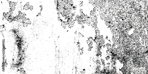 Fotografie Black and white Dust overlay distress grungy effect paint, dirt overlay or screen effect white dust and scratches on a black background