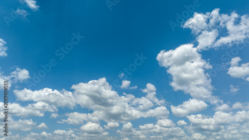 Photography blue sky with clouds