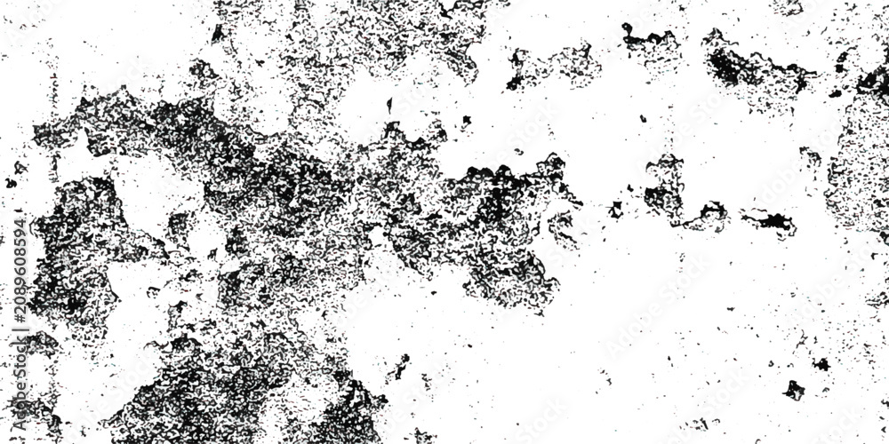 Fototapeta premium Black and white Dust overlay distress grungy effect paint, dirt overlay or screen effect white dust and scratches on a black background. Old, textured black grunge pattern design with an ink splash. 
