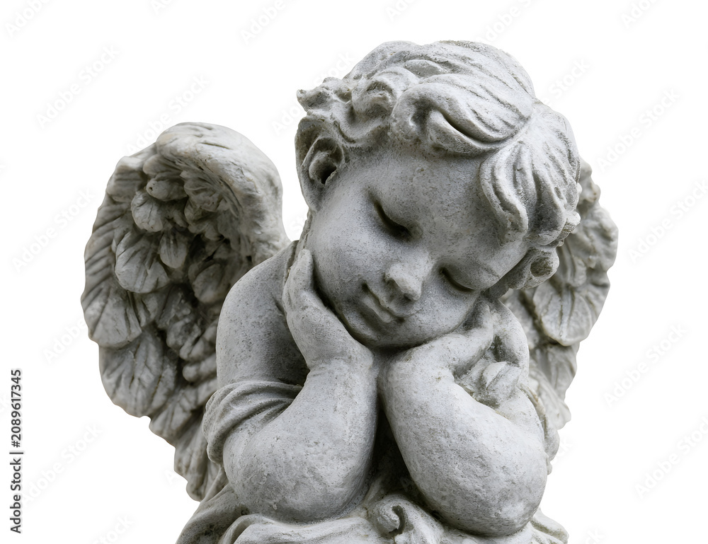 Naklejka premium Solo baby cherub figurine