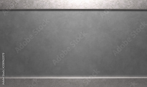 Scratched silver metal panel surface texture background