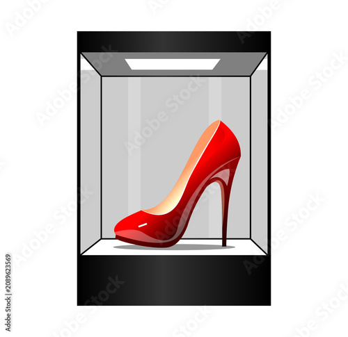 red high heel shoe