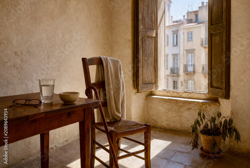Empty Apartment During Extreme Heat in a City