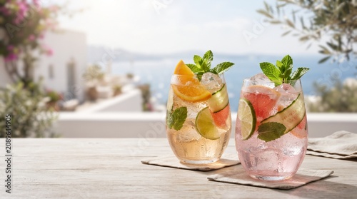 Refreshing Summer Drinks with Citrus and Mint
