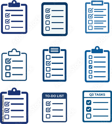 Task Management and Checklist Icons Collection