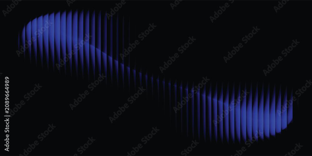 Obraz premium Asphalt blue dark street with smoke. Rays, spotlights light . Empty dark scene with neon light.Vector ilustration