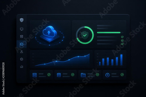 data privacy control panel interface showing backup recovery status