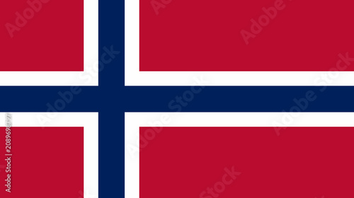 Foto National flag of Norway, official colors and proportions the flag of norway is r