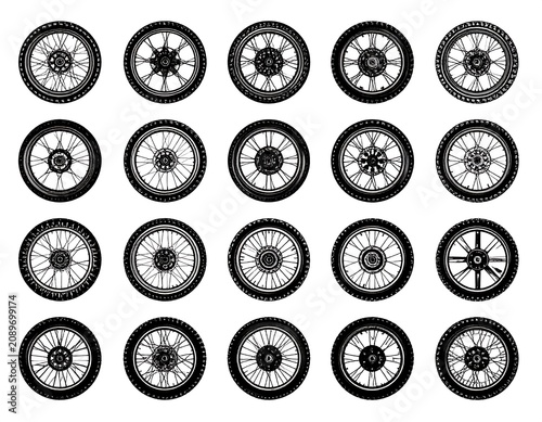 Abstract circular mandala patterns with intricate designs.
