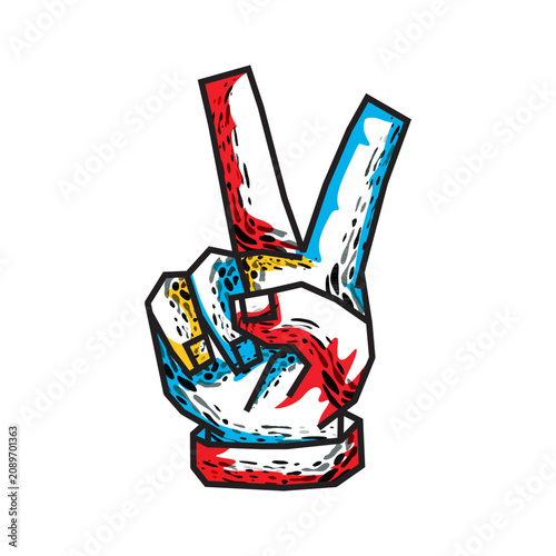 Konstfotografi peace sign
