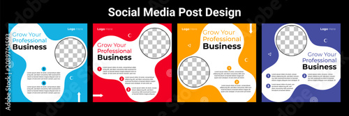 Bild auf Leinwand editable professional carousel template Design