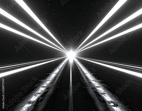Radiant light rays emanating from a bright center.