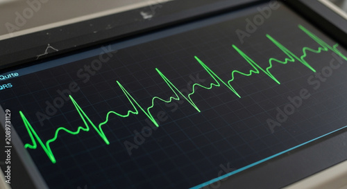EKG Heartbeat Monitor Screen