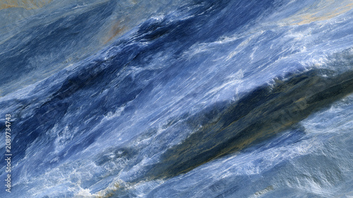 Crashing Waves: Powerful blue ocean waves surge and crash, creating a dynamic and mesmerizing display of nature's raw energy and beauty.