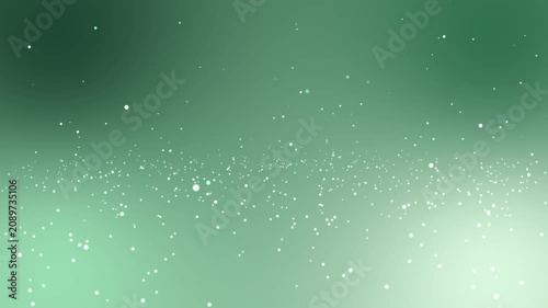 Abstract dark green and olive gradient background featuring shimmering white bokeh particle lights and floating magical dust sparkles for fresh eco or soft elegant designs