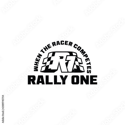 Rally One is a modern motorsport logo that symbolizes speed, passion, and victory. Its bold typography and checkered flag elements create a powerful identity for racing teams, automotive brands, and c