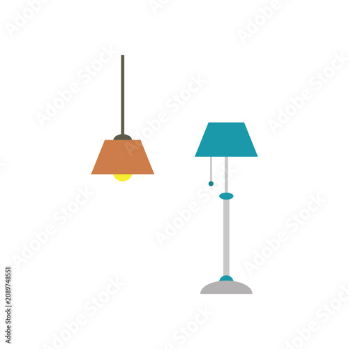 Home set vector illustration on a white background