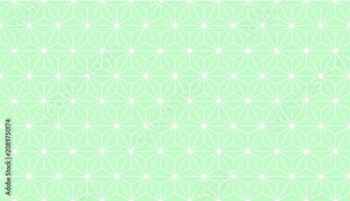 Canvastavla Sage Green Asanoha Seamless Japanese Traditional Pattern Background