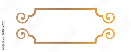 Ornate vintage frame label decorative border flourish elegant classic badge design isolated png