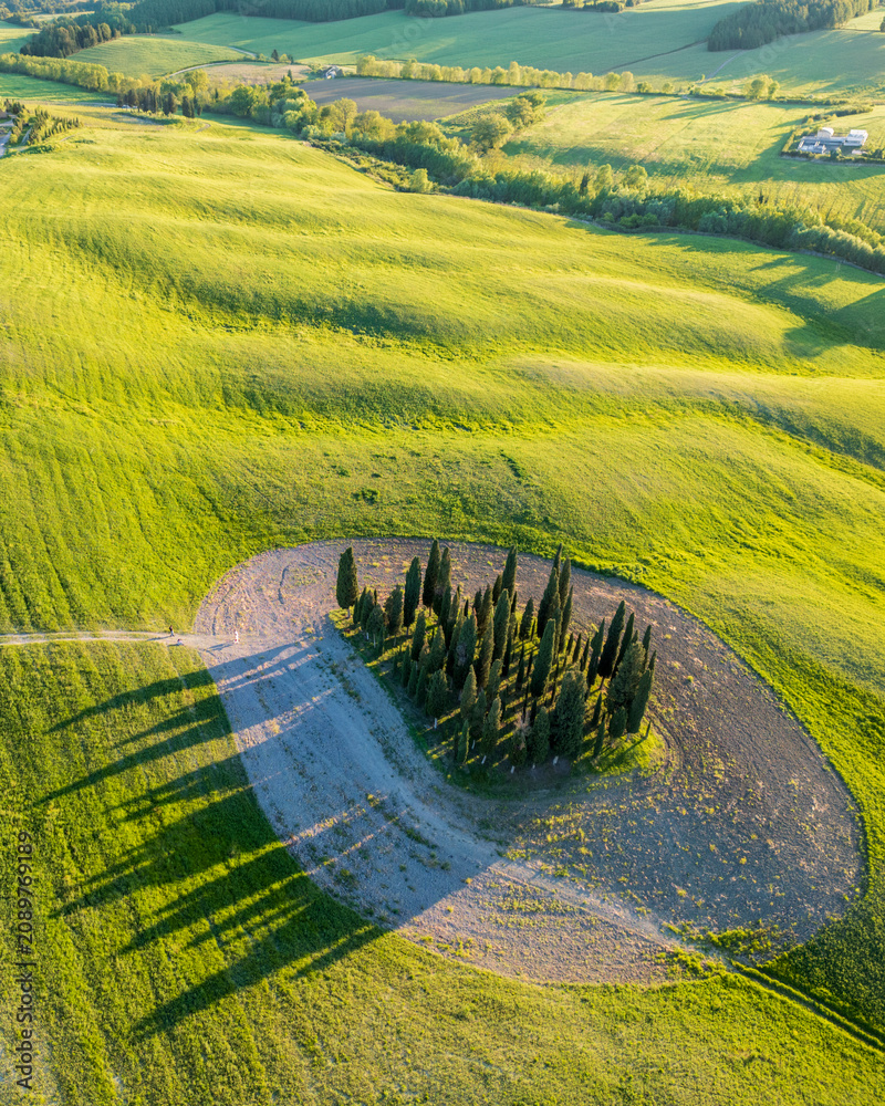 Fototapeta premium The Val d Orcia landscape in Tuscany of Italy