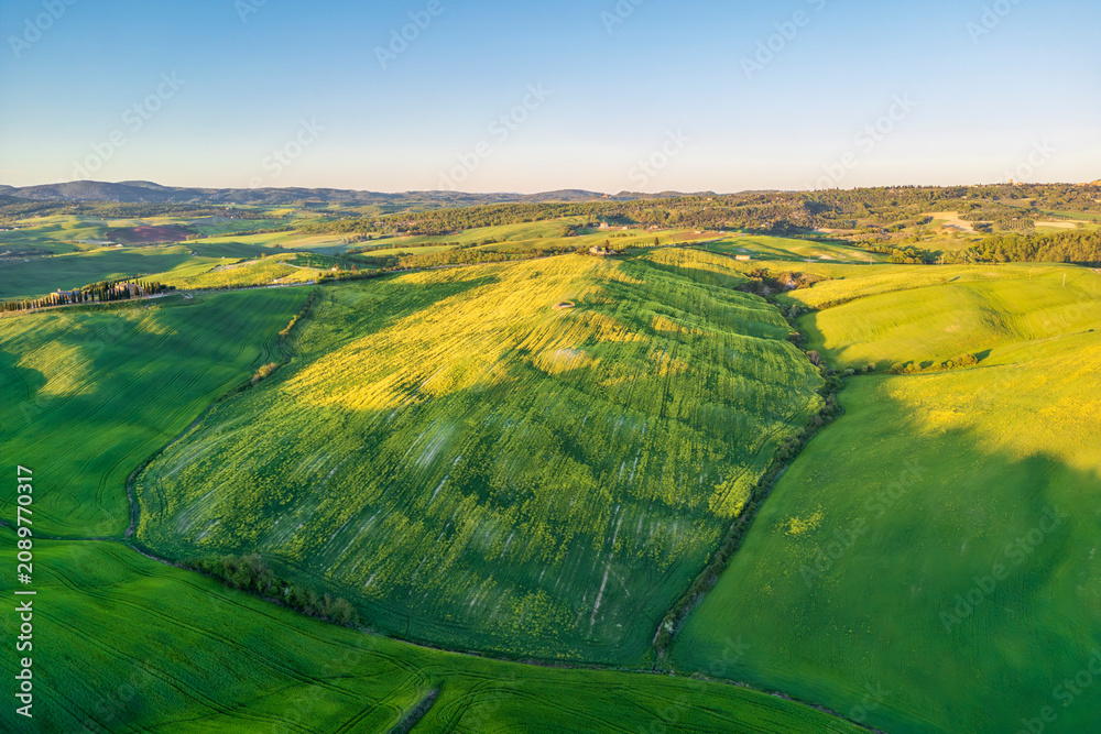 Obraz premium The Val d Orcia landscape in Tuscany of Italy