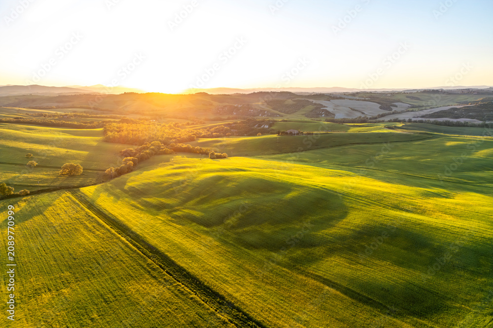 Obraz premium The Val d Orcia landscape in Tuscany of Italy