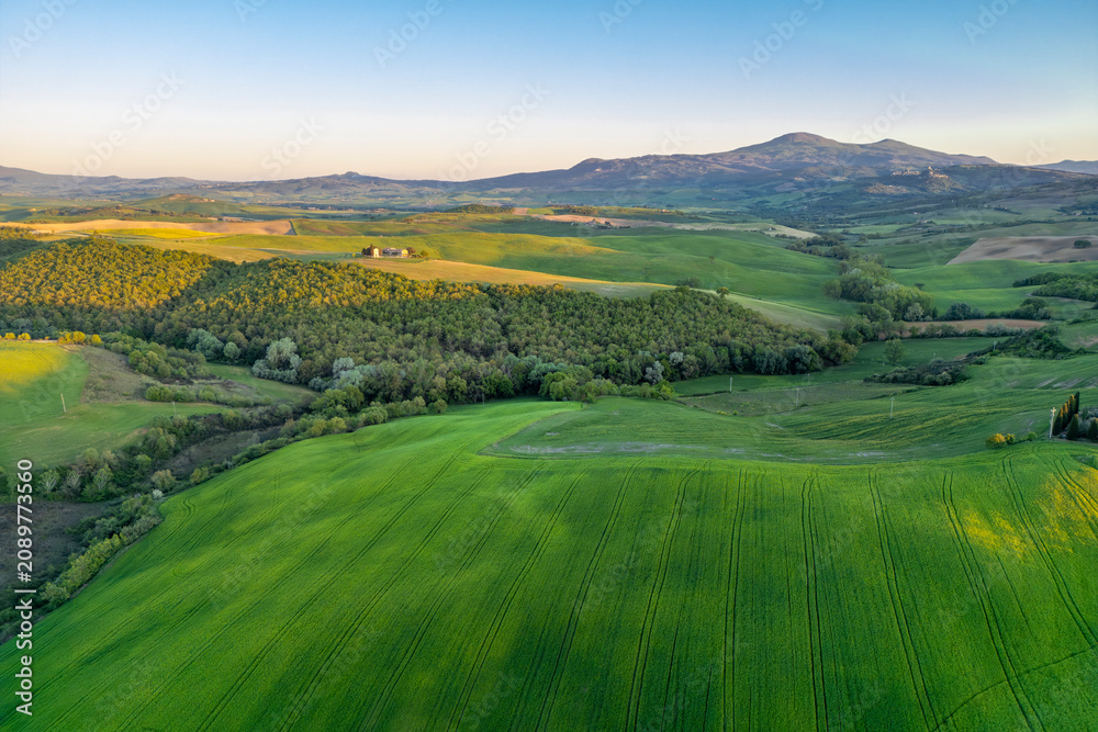 Obraz premium The Val d Orcia landscape in Tuscany of Italy