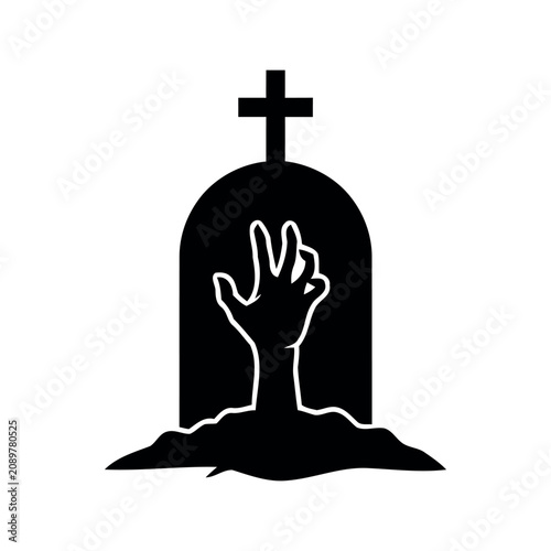 Death and resurrection concept icon