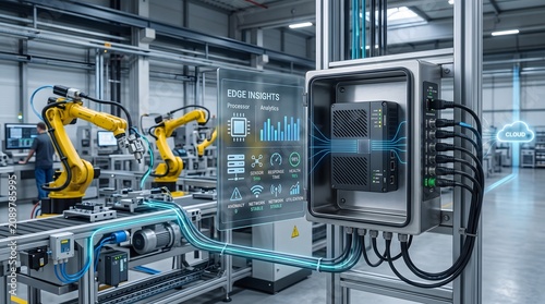 Smart factory automation with digital edge insights and cloud connectivity