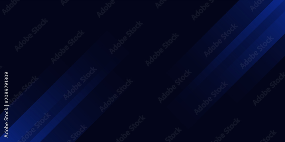 Obraz premium Abstract Dark Gradient Background with Blue Light Rays. Diagonal Illumination Streaks. Backdrop