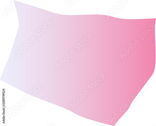 Colorful Gradient Freeform Shape Decoration Element