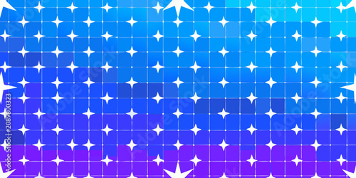 Obraz na plátně Star pattern with gradient blue and violet coloration
