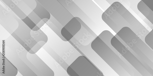 Foto Abstract minimal white and grey glossy squares triangle, abstract tech corporation smooth web space surface digital banner design stripes concept for web, flyer