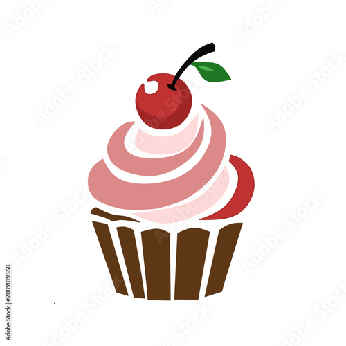 cupcake with cherry