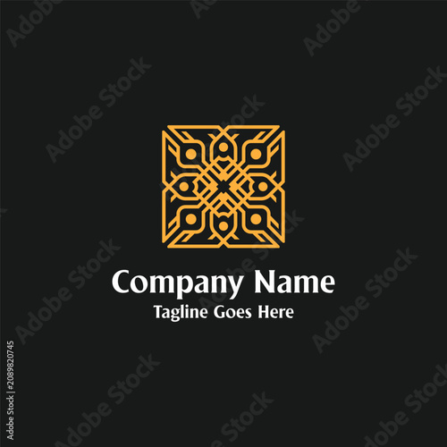 Ornament Luxury Pattern Decoration Elegant Classic Logo Design Vector