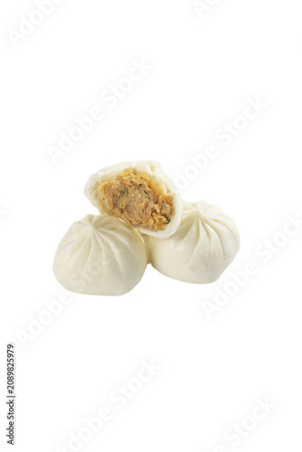 Foto Traditional Hangzhou Steamed Meat Dumplings Chinese Cuisine Breakfast Food