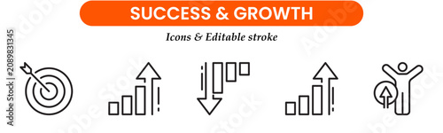 
Find Similar
File #:  748114068
Growth and success line icons collection. Big UI icon set in a flat design. Thin outline icons pack. Vector illustration