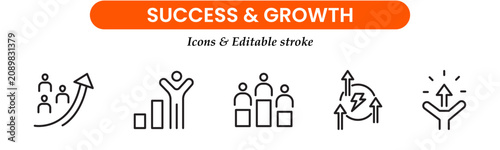
Find Similar
File #:  748114068
Growth and success line icons collection. Big UI icon set in a flat design. Thin outline icons pack. Vector illustration