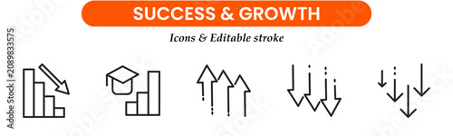 
Find Similar
File #:  748114068
Growth and success line icons collection. Big UI icon set in a flat design. Thin outline icons pack. Vector illustration