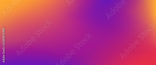 Vibrant purple yellow sunset disco neon gradient UV background with smooth mesh texture. Bright magenta sunrise blurry space bg with soft transitions for social media headers or technology websites