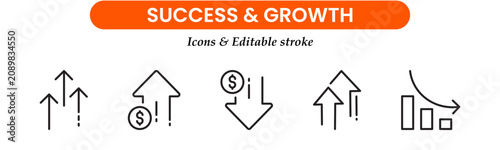 
Find Similar
File #:  748114068
Growth and success line icons collection. Big UI icon set in a flat design. Thin outline icons pack. Vector illustration