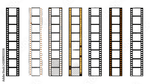Canvastavla Film Strip Frames Display A Collection Of Eight Vertical Photographic Negatives