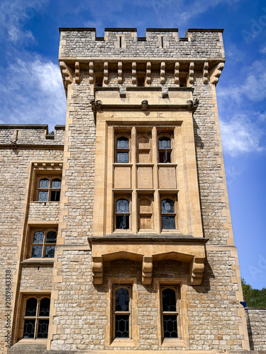 Photography Historic Waterloo Barracks at the Tower of London Against Blue Sky
