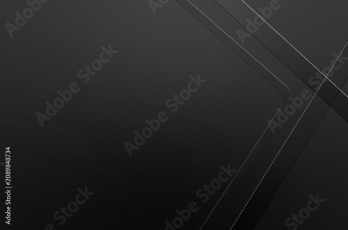 Obraz na płótnie Modern black geometric abstract background with diagonal lines and gradient