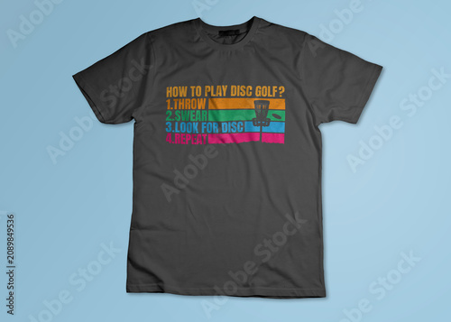 Retro disc golf T-shirt
