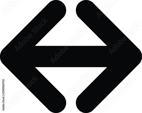 Bild auf Leinwand Modern abstract less than sign icon with clean design