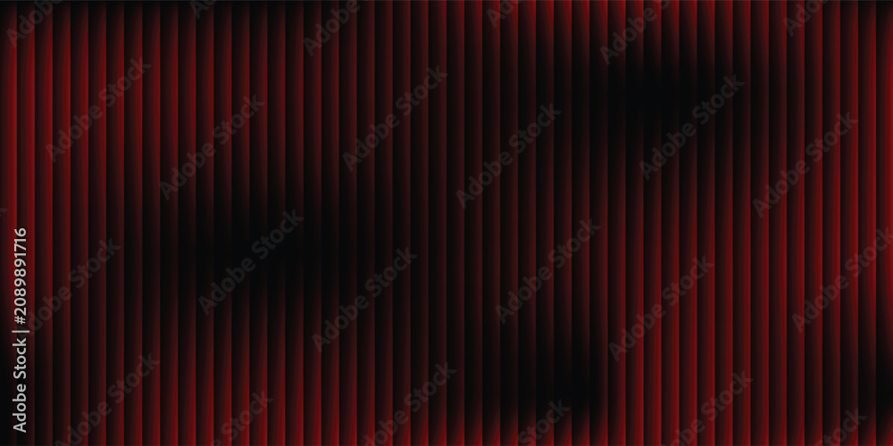 Fotografie Abstract dark red vertical lines background with shadow overlay